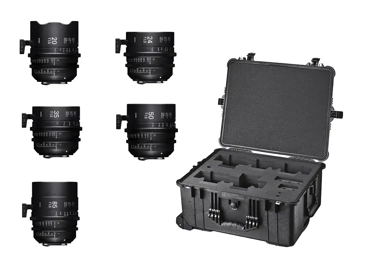 Five Prime Cine lens set plus case Five Prime Cine lens set plus case