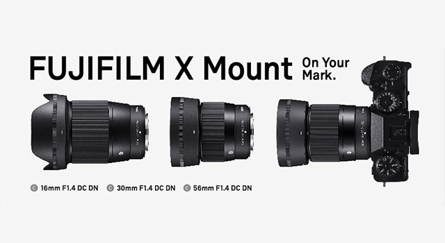 SIGMA tuo markkinoille objektiivit Fujifilm X Mount -kameroihin